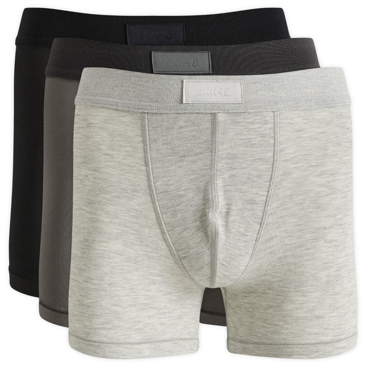 

Боксеры Skims Cotton Boxer Brief 3", цвет Heather Grey