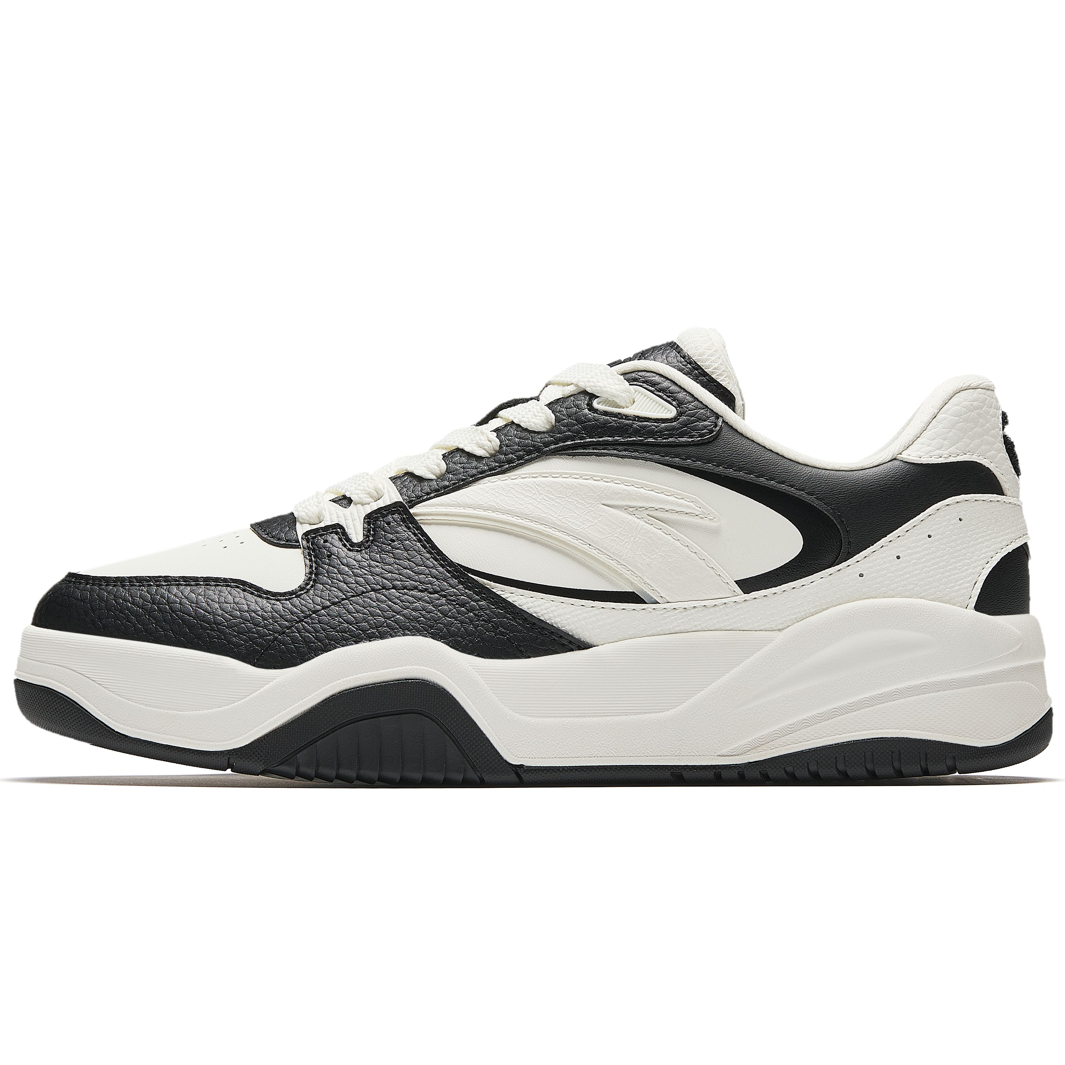 

ANTA Кроссовки Wave Shoes, увеличивающие рост, износостойкие, легкие, нескользящие, низкие, для скейтбординга, мужские, черно-белые