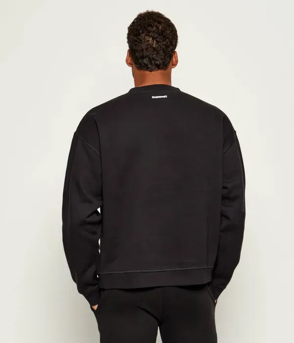 Толстовка Osessed2 relaxed fit Dsquared2, черный — фото 3