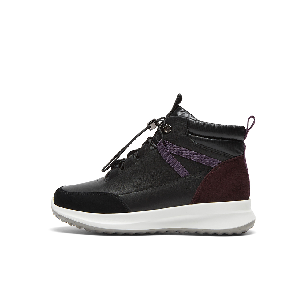 SKAP Женские ботинки на шнуровке черно-фиолетовые, цвет Black/Purple
