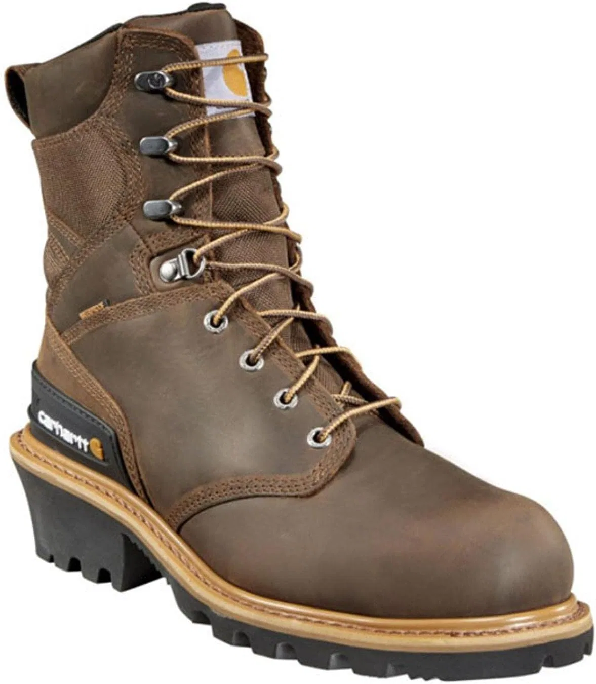 Ботинки рабочие водонепроницаемые Carhartt, коричневый масляно-дубленый