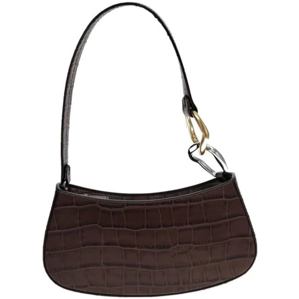 

Женская сумка через плечо Staud Ollie, espresso croco