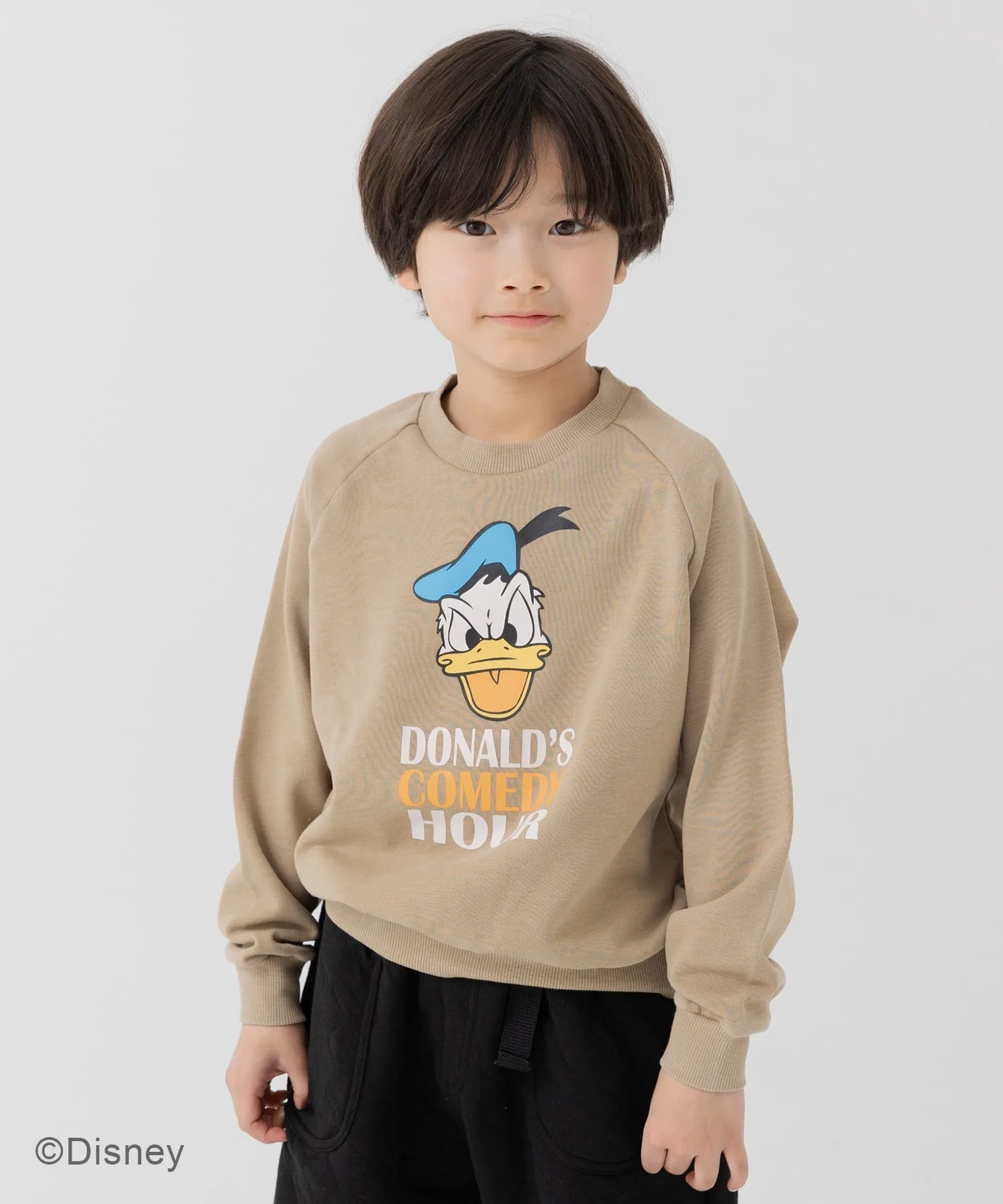 Толстовка из флиса с пигментными вставками Disney, beige