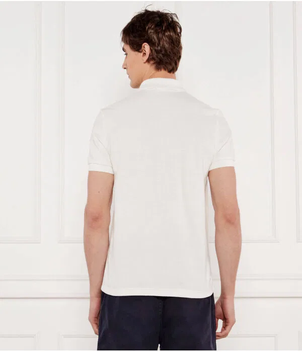 Мужское поло Lacoste x Roland Garros, Écru — фото 3