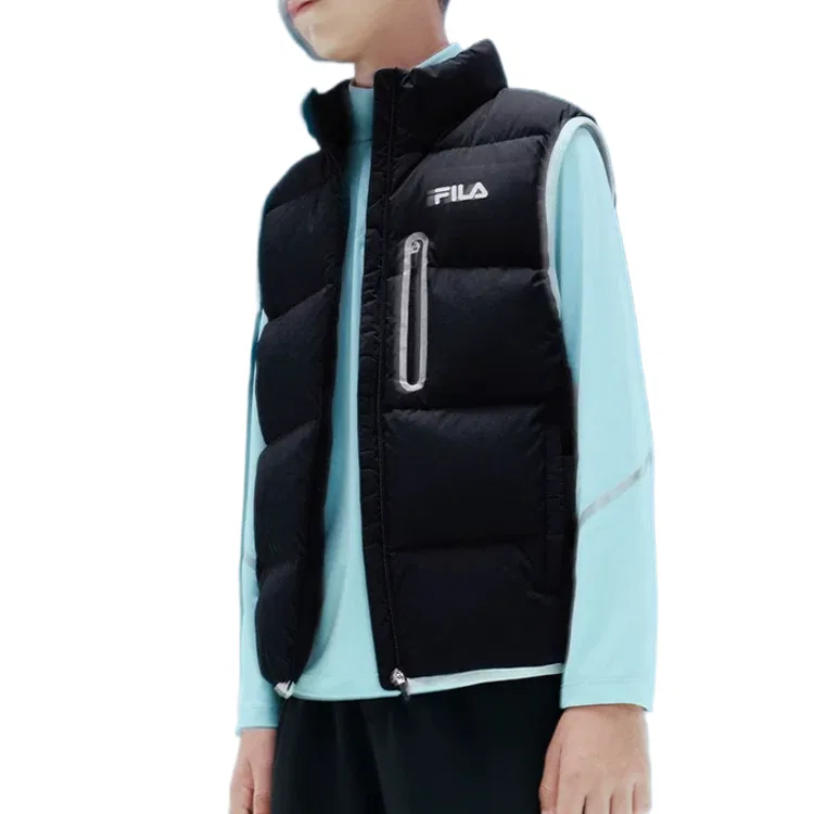 Детский жилет с воротником-стойкой FILA KIDS Down Vests, Royal Blue — фото 3