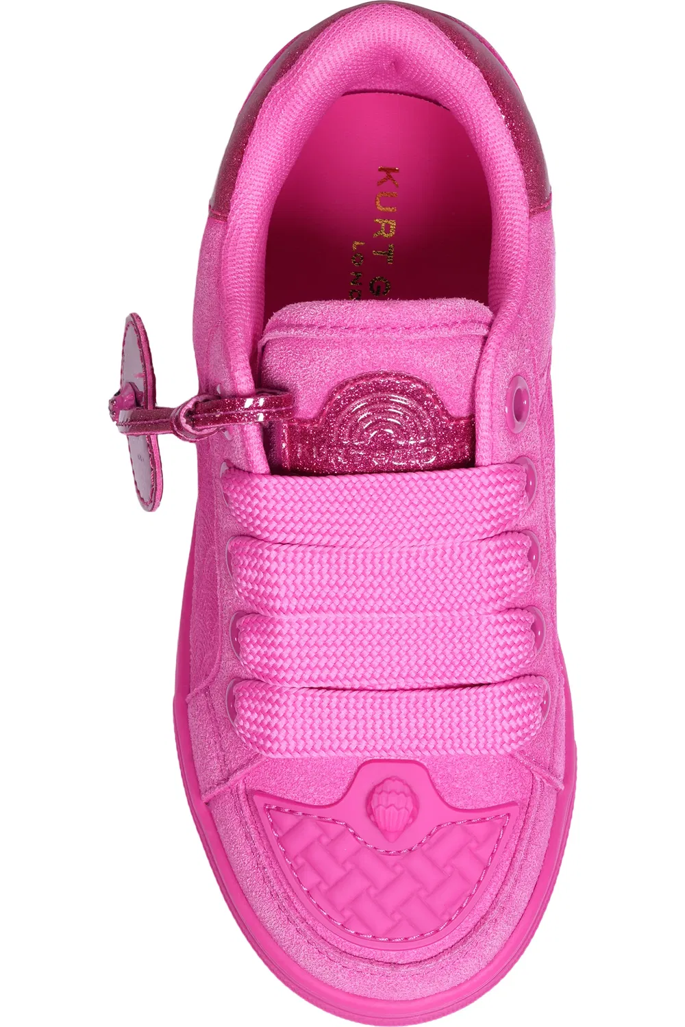 Кроссовки детские с блестками Mini Southbank Kurt Geiger London, Fuchsia — фото 4