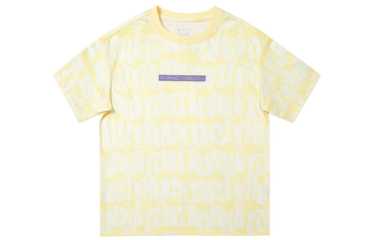 

Футболка мужская Crew Neck тонкая прямая посадка 361°, розовый butterfly желтый