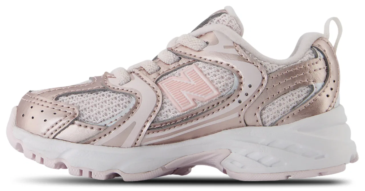Детские кроссовки для девочек с легким дышащим верхом 530 New Balance, Pink Shine — фото 2