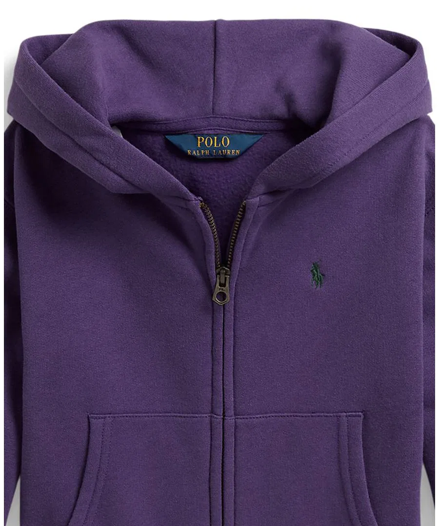 Детский худи на молнии с длинным рукавом Polo Ralph Lauren, Valley Purple — фото 3