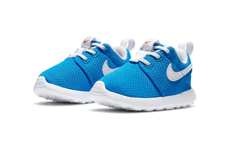 Детские кроссовки для малышей с длинным рукавом Roshe One Nike, White Blue — фото 4