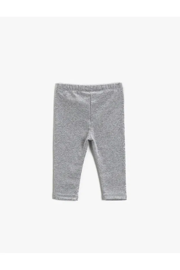 Детские леггинсы для девочек хлопковые Koton, Gray/023 — фото 2