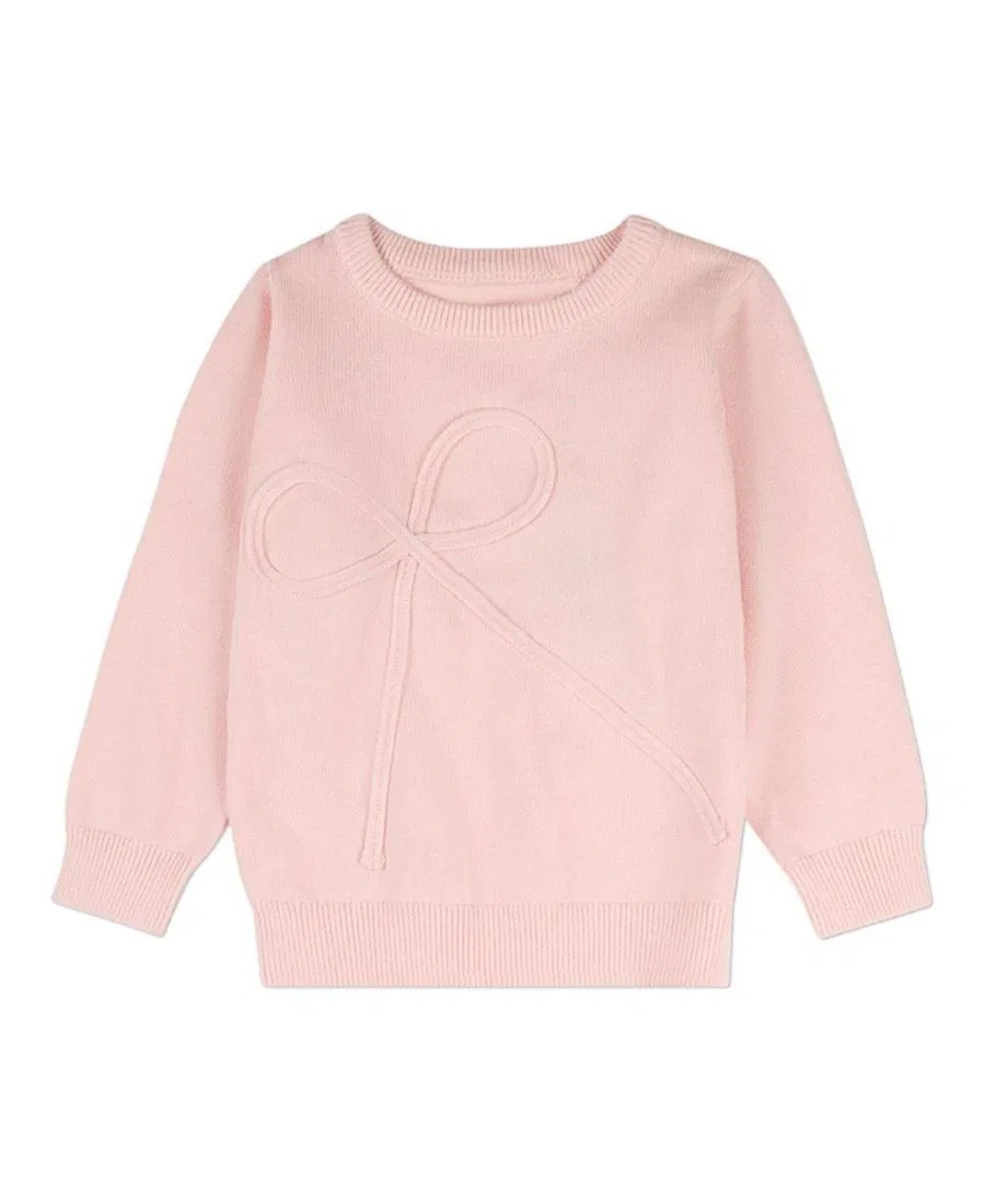 Комплект из пуловера и леггинсов с бантом MeMoi, Light Pink — фото 2