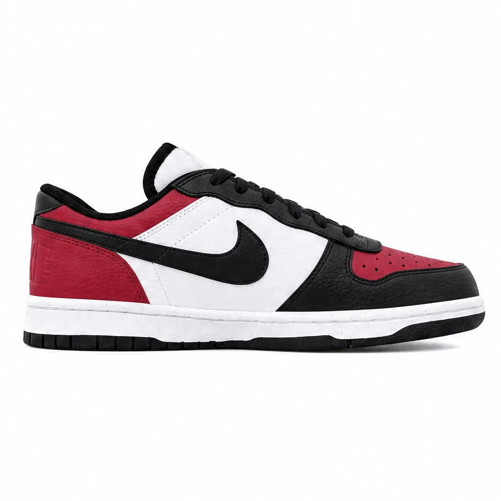 Детские скейтборд-кроссовки без гендера с низким верхом Red Black Nike — фото 4