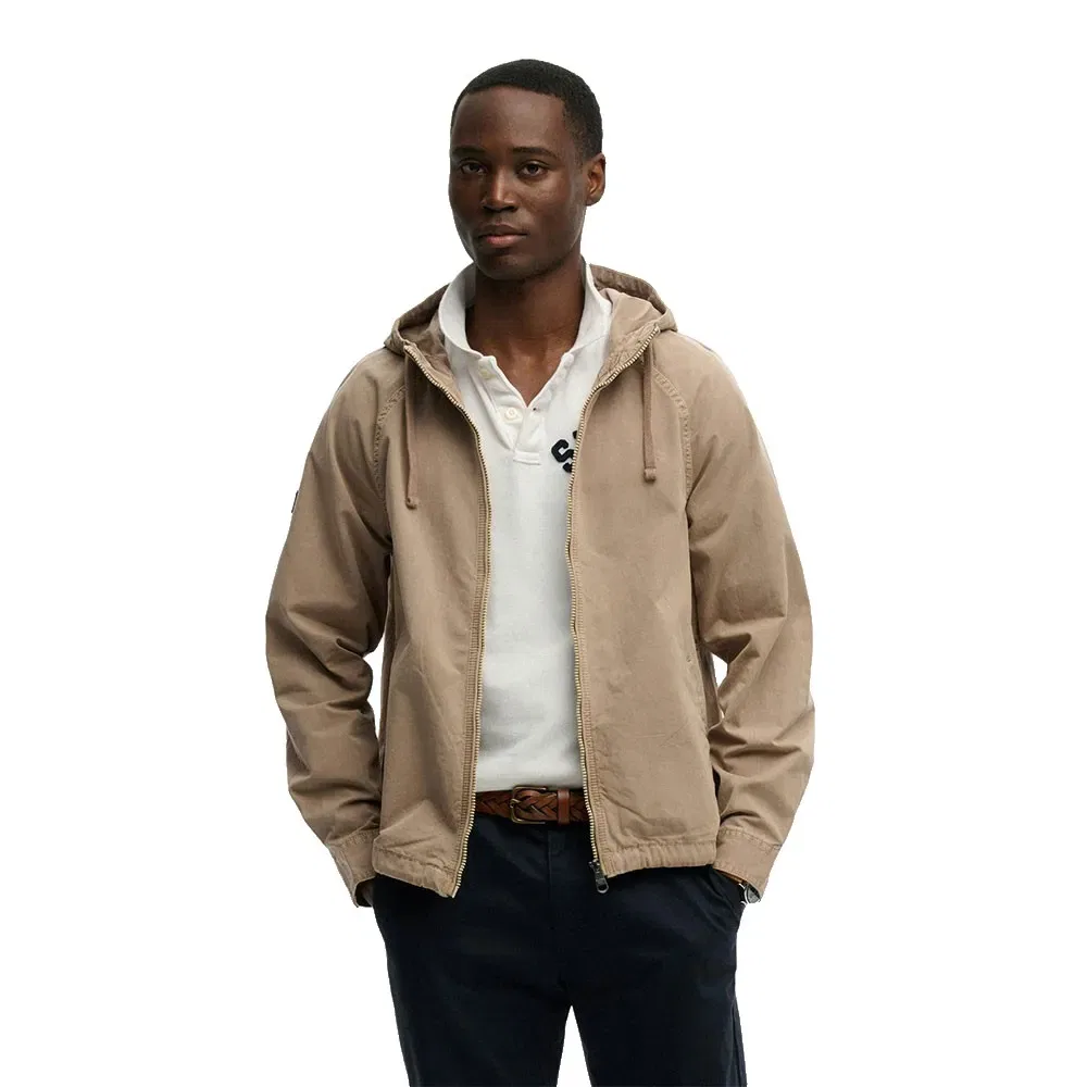 Куртка Washed Twill Superdry, бежевый