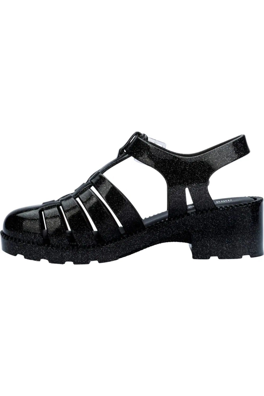 Детские сандалии рыбацкие на плоской подошве Posession Mini Melissa, Pearly Black — фото 4