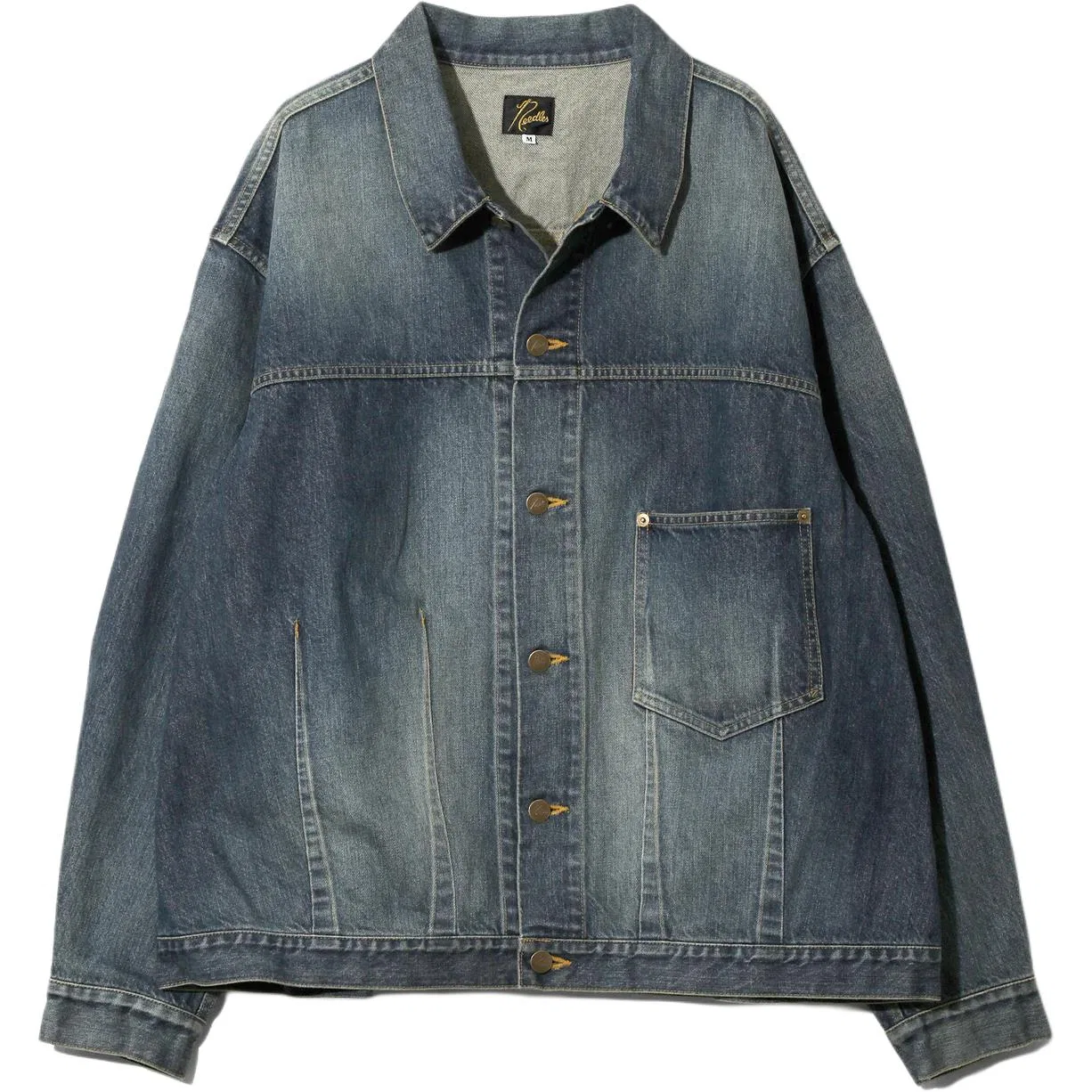 Детское джинсовое пальто с принтом FW25 Darts Bottom Jean Jacket Needles