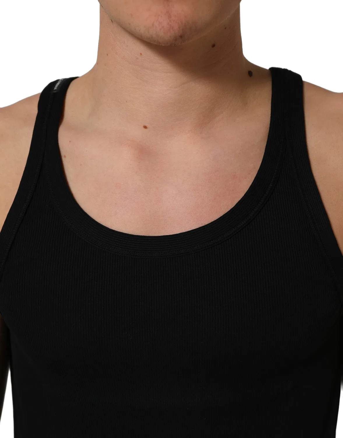 Мужская майка без рукавов с логотипом Underwear tank Dolce & Gabbana, Black — фото 2