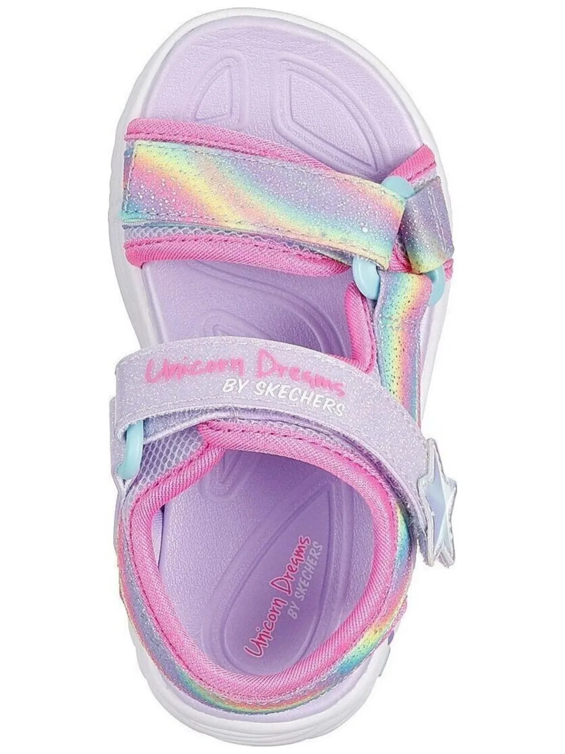 Сандалии SKECHERS Skechers Unicorn Dreams Sanda розового цвета — фото 2