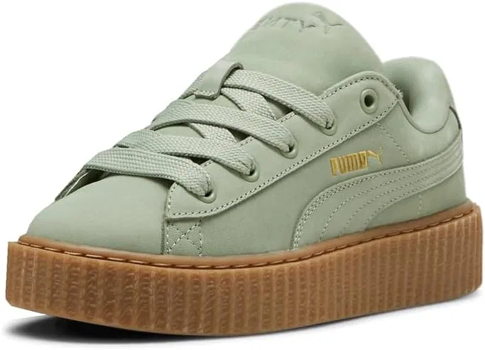 Детские кроссовки для девочек с шнуровкой Fenty X Creeper Phatty PUMA, Green — фото 2