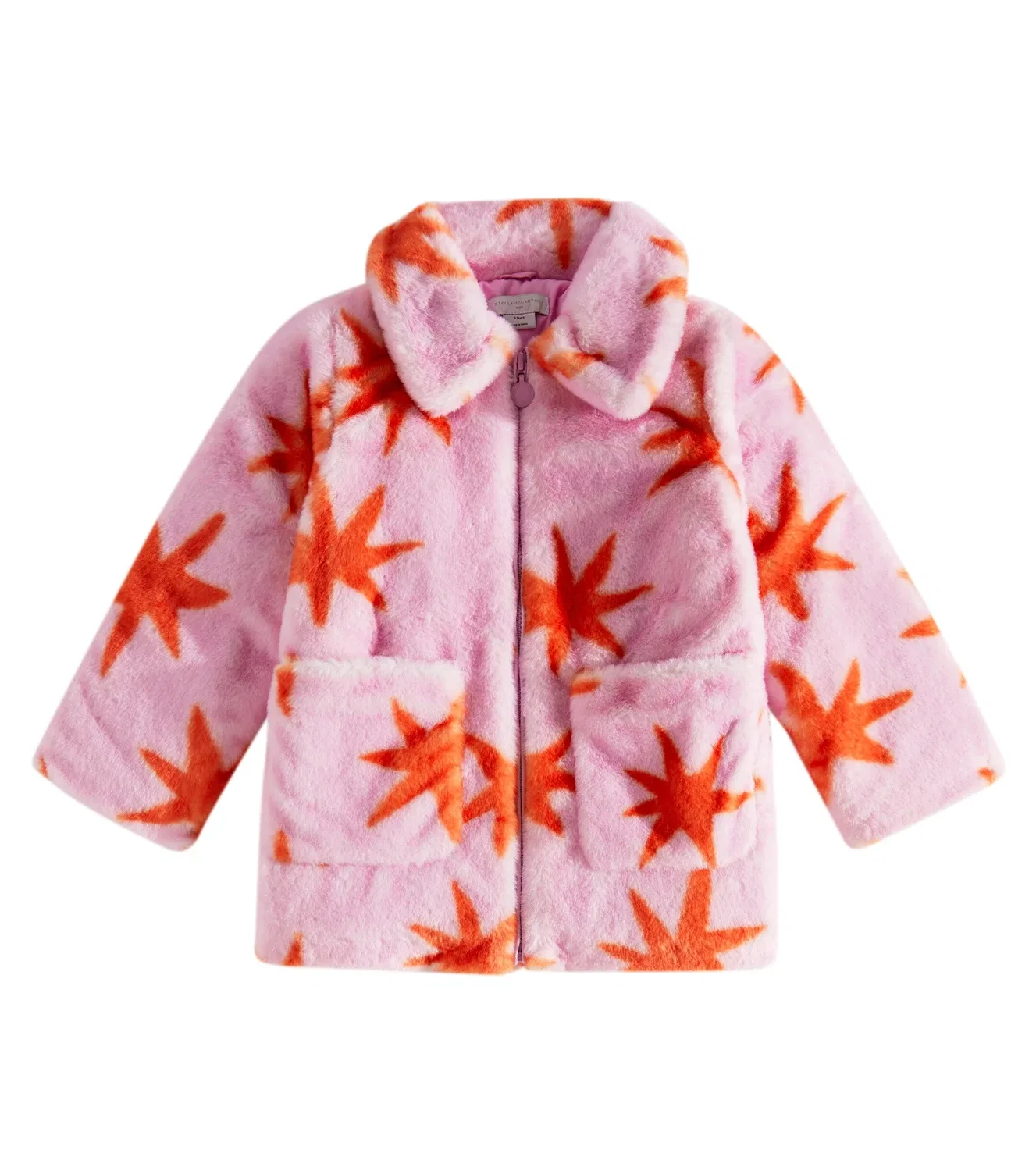 Пальто с принтом Stella Mccartney Kids, розовый