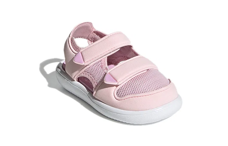 Детские сандалии для малышей с регулируемой фиксацией Adidas, Pink — фото 4