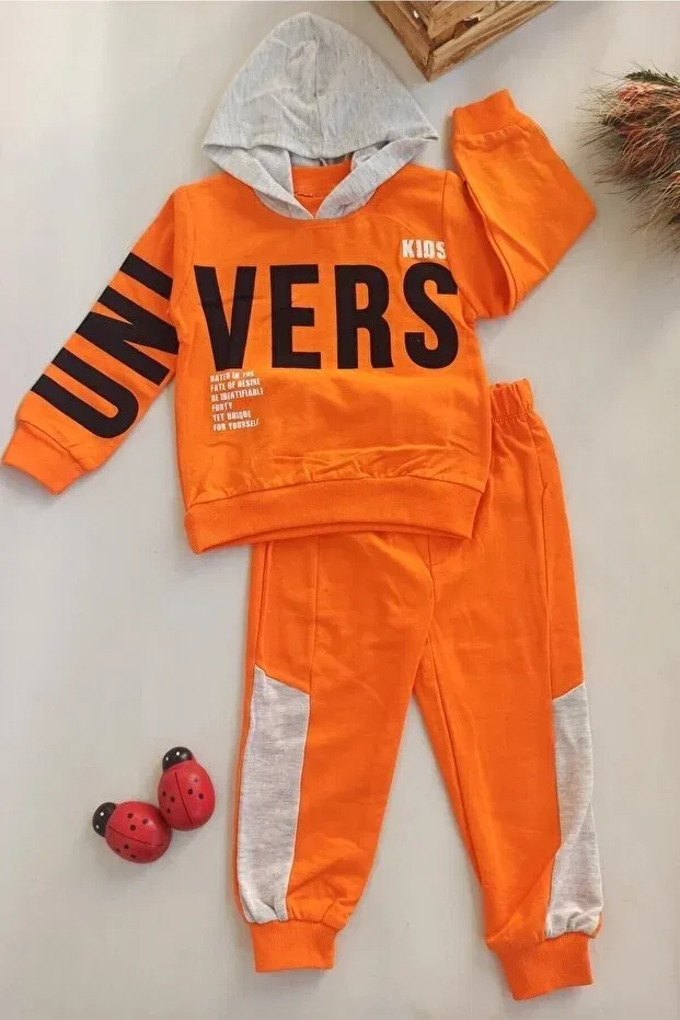 Детский комплект для девочек с принтом Sportswear Dubi Baby, Orange
