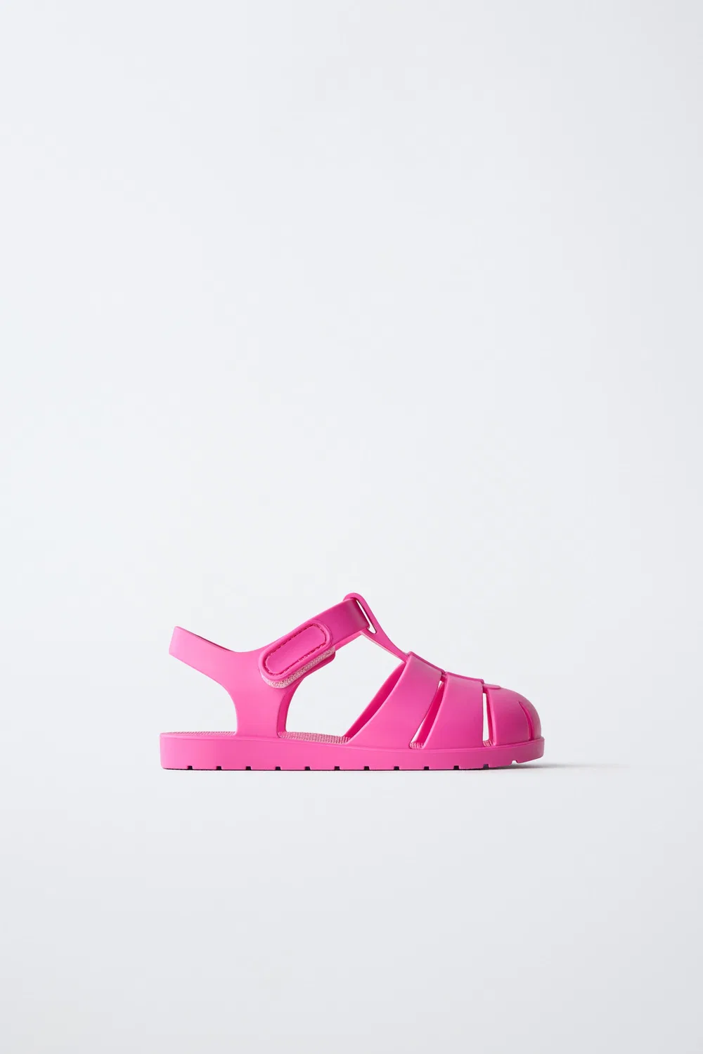 Сандалии с резиновой клеткой ZARA, Fuchsia