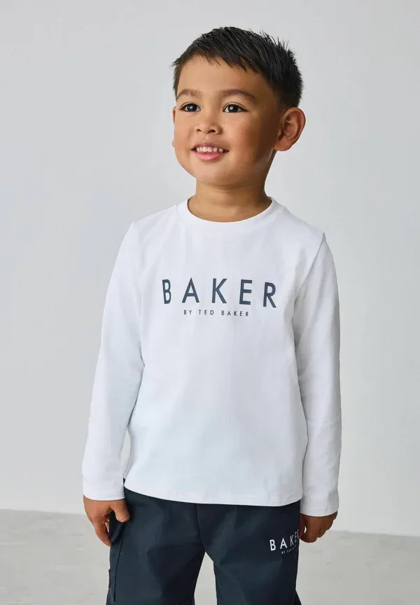 Комплект из спортивных брюк стандартного кроя и легкой куртки Baker By Ted Baker, экрю — фото 4
