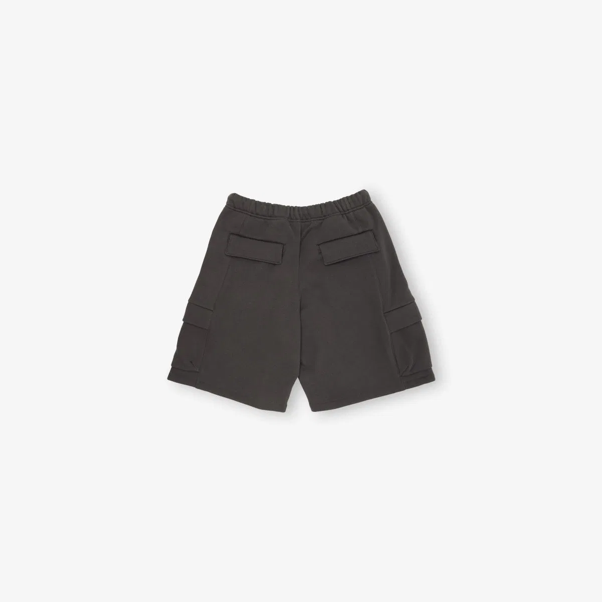 Хлопковые трикотажные шорты-карго с вышитым логотипом, размер 2-14 лет Fear Of God Essentials, серый — фото 3