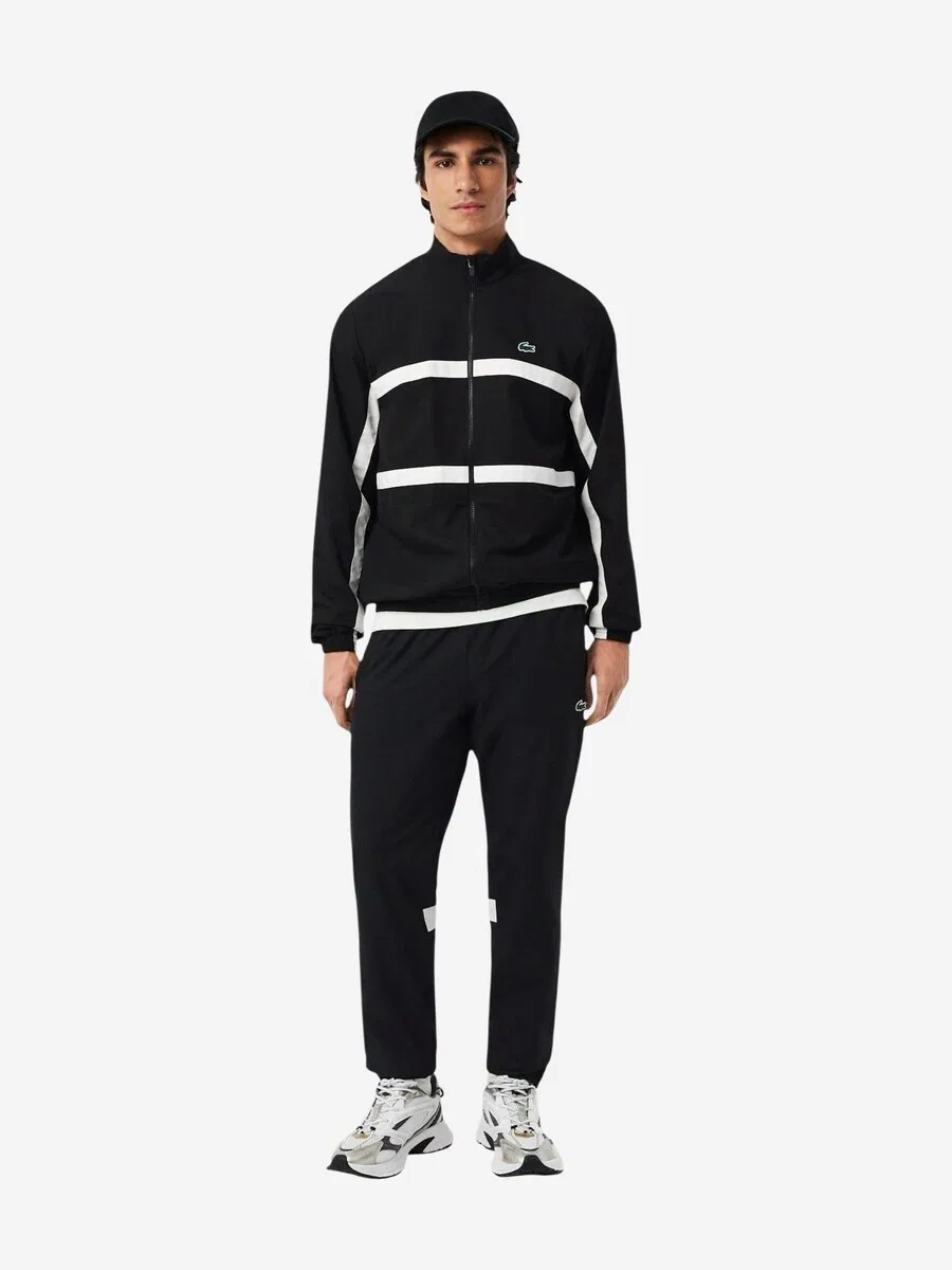 Спортивные брюки LACOSTE Regular 'WH0226' черного цвета — фото 4