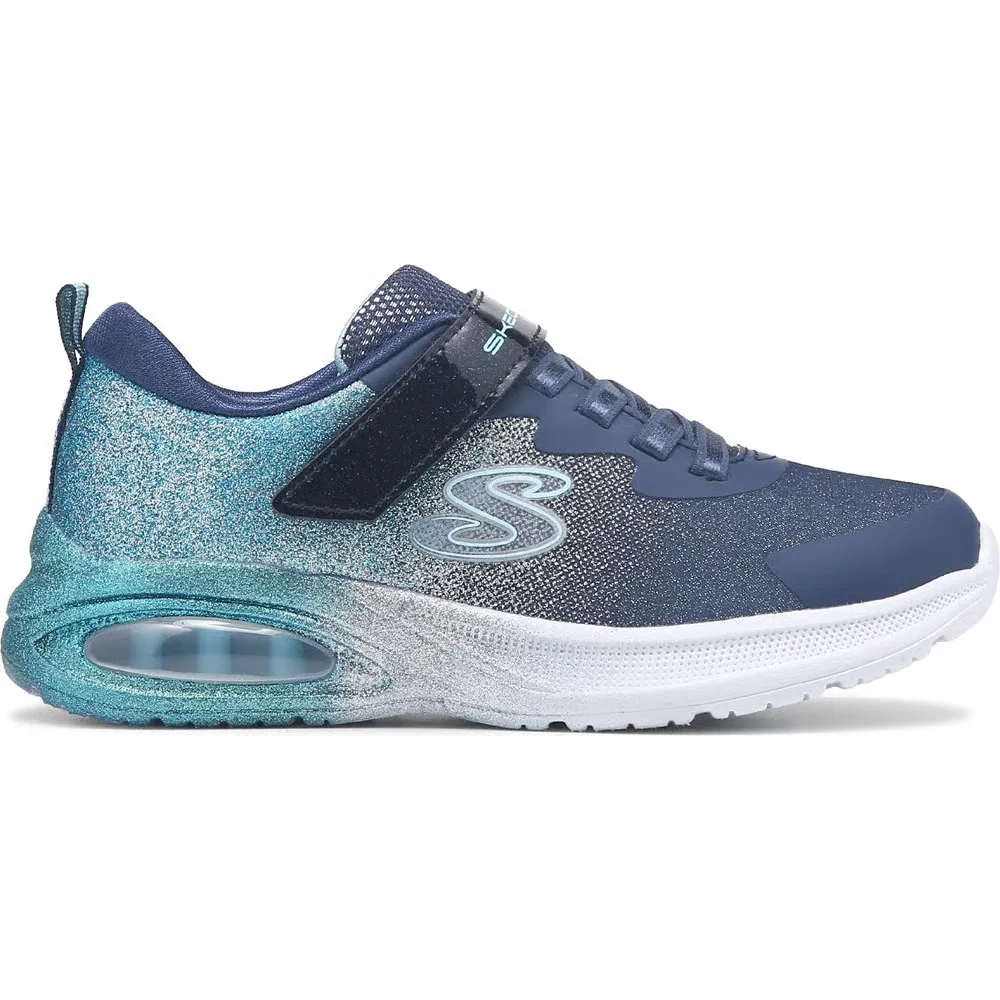 Детские кроссовки Microspec Max Advance Skechers, Navy Glitter Ombre — фото 2