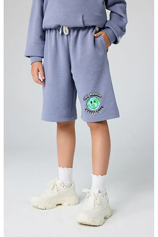 Детские шорты для девочек хлопковые Eco future bermuda organic cotton purple kids shorts-306706-bs160 Champion, Mor-02 — фото 4