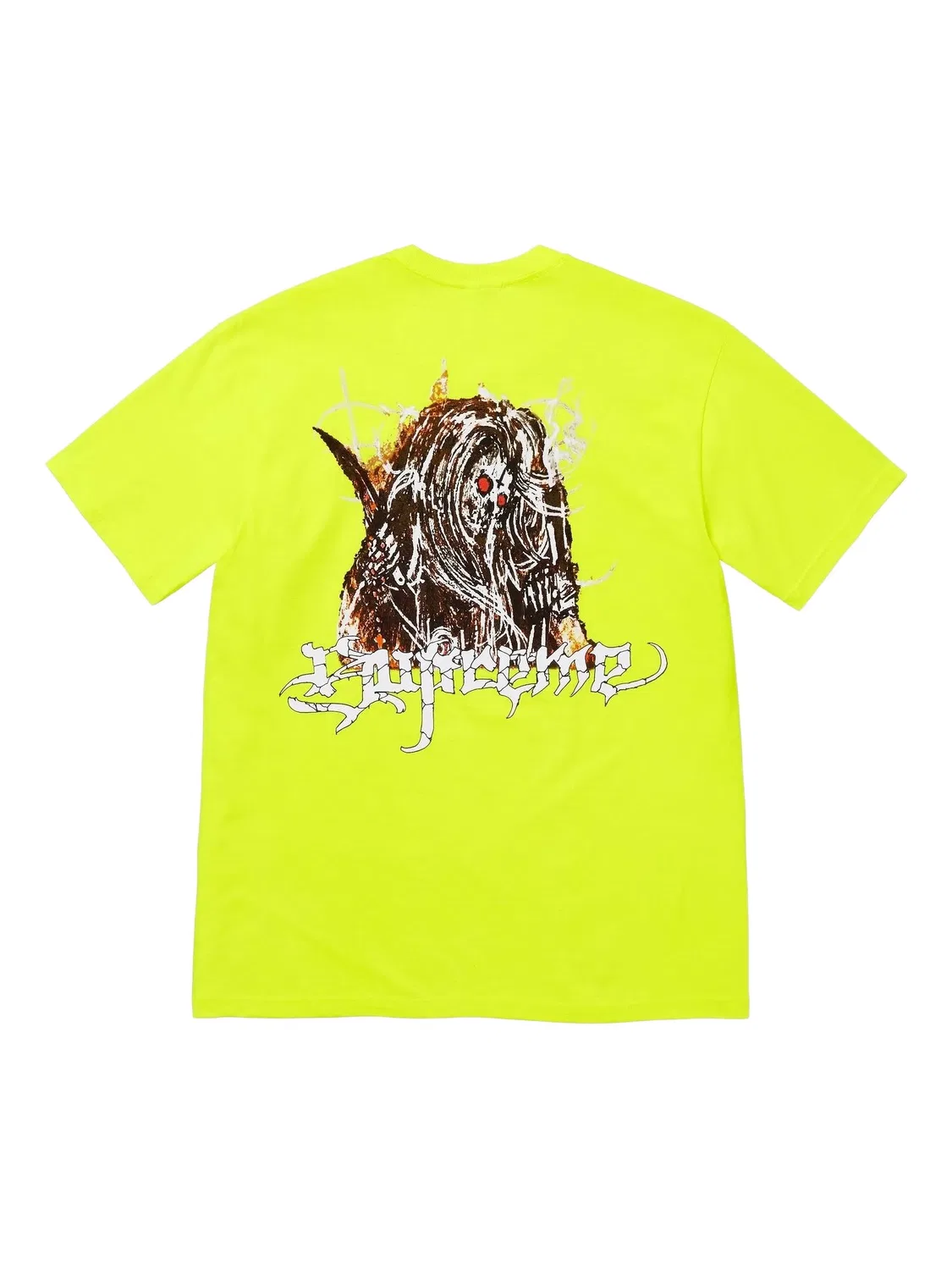 Футболка Satan желтая Supreme, желтый — фото 2
