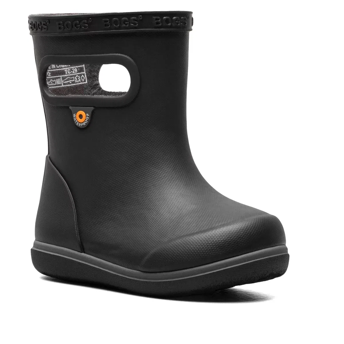 Детские сапоги для девочек водонепроницаемые Skipper II Bogs, Black — фото 3