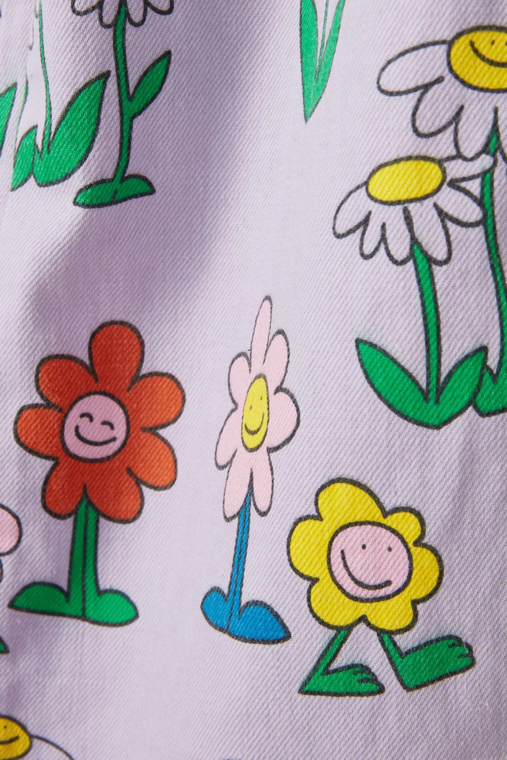 Брюки с цветочным принтом из органического хлопка Stella McCartney — фото 4