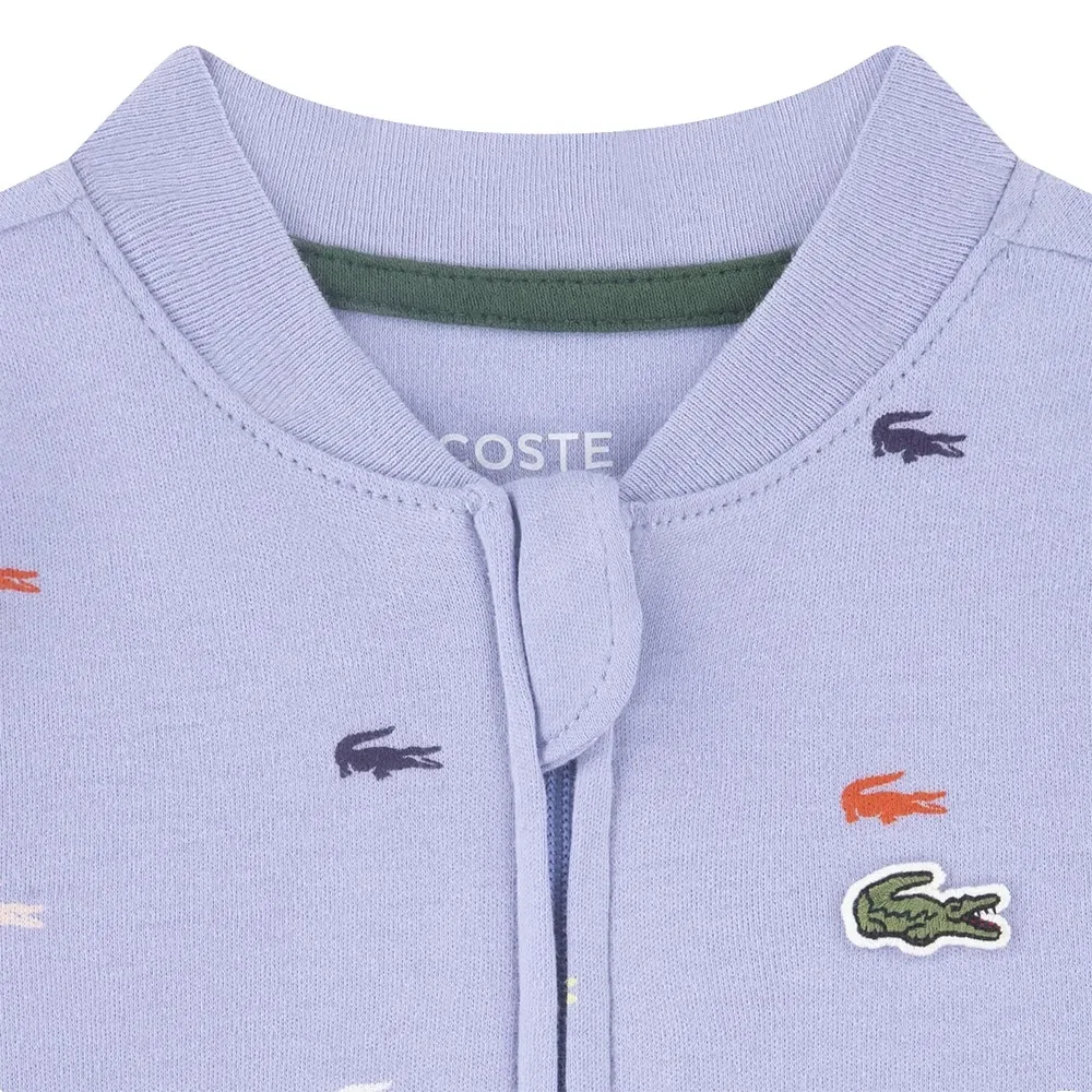 Комбинезон длинный рукав Lacoste Kids, фиолетовый — фото 3
