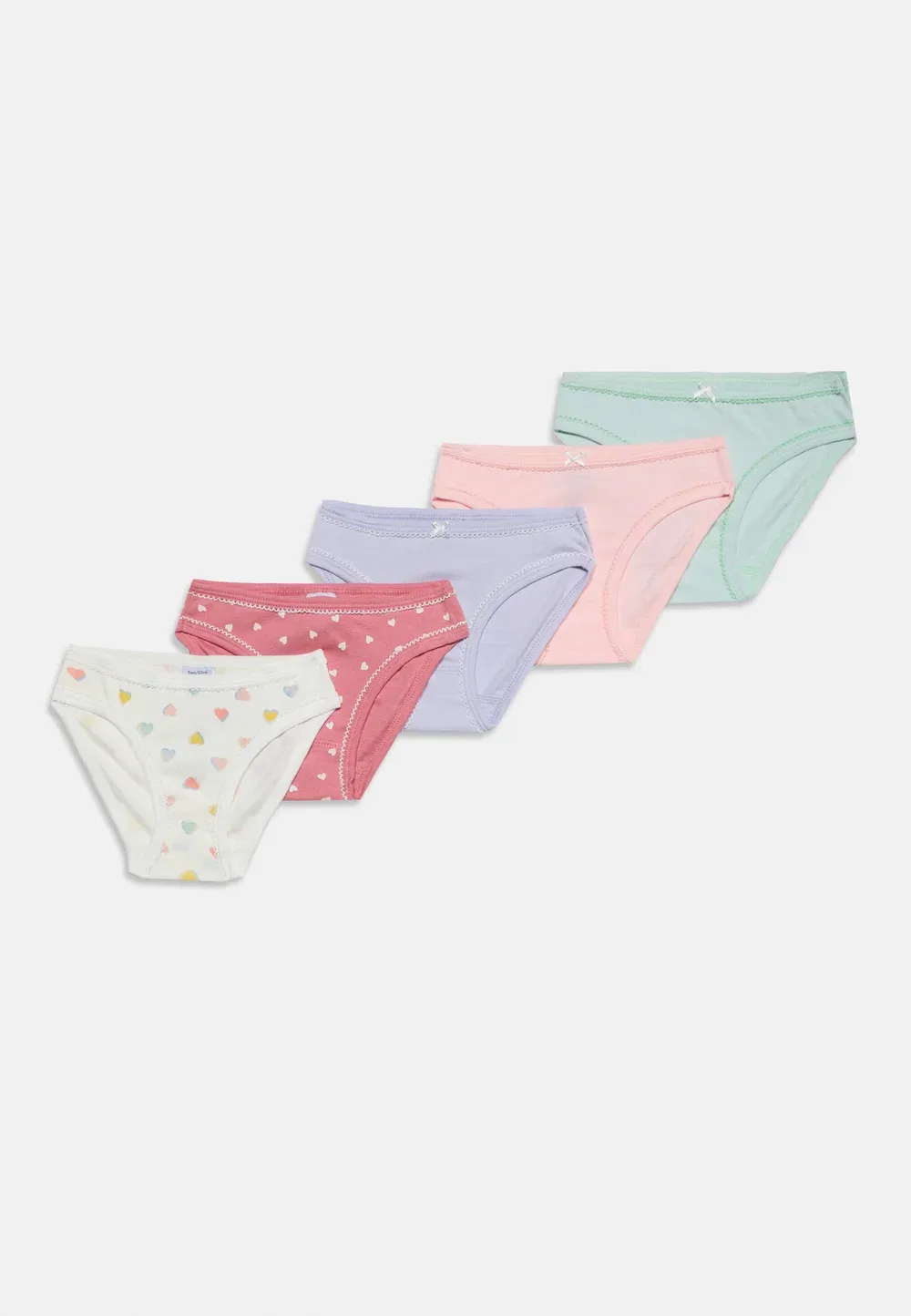 5 трусов в упаковке Petit Bateau, Pink/Liliac/Green