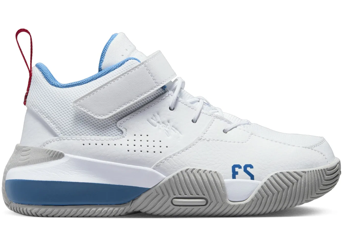 Детские кроссовки Lifestyle Jordan Stay Loyal 2 Jordan, White/University Red/Light Smoke Grey/True Blue