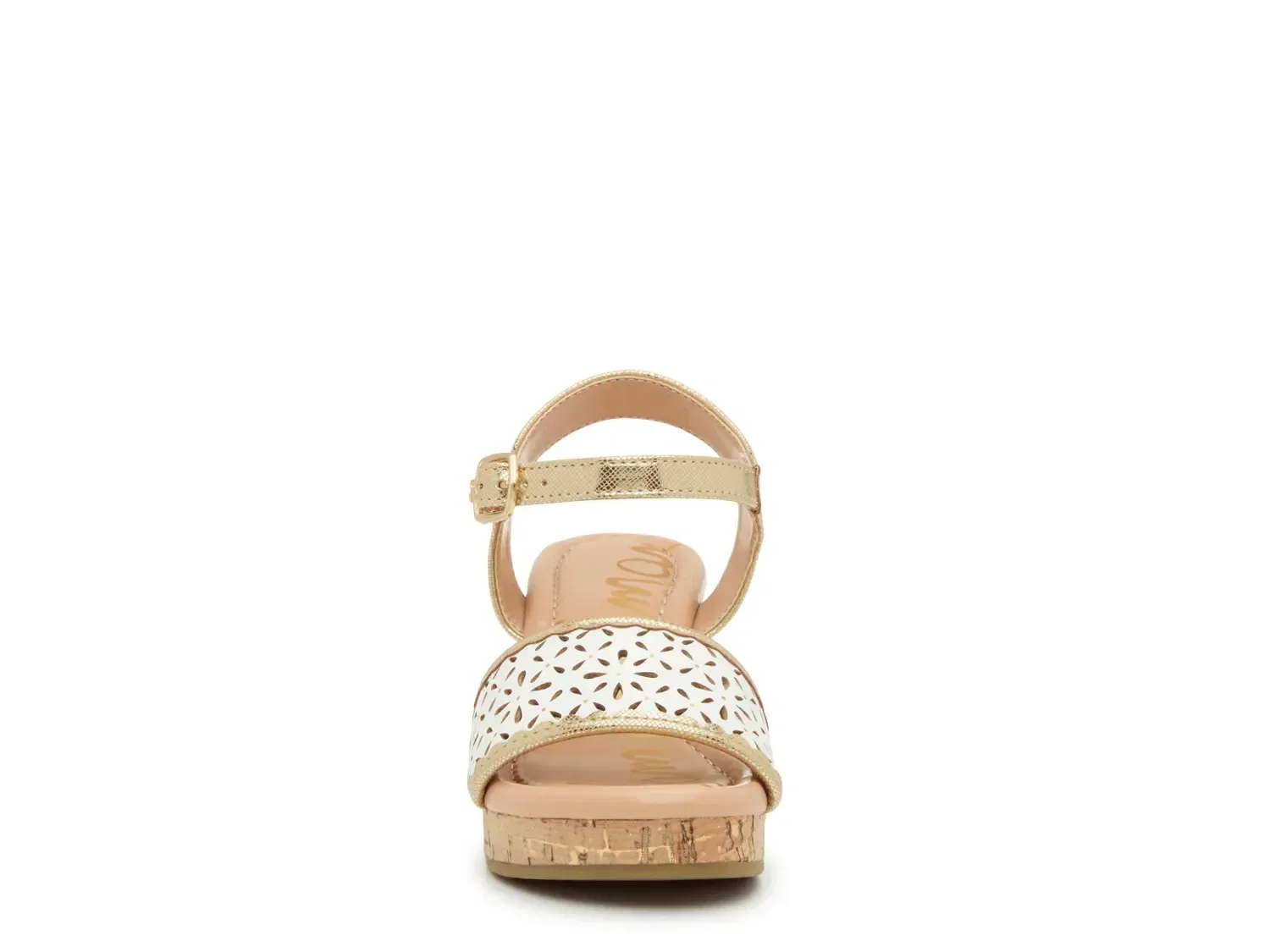 Сандалии на танкетке Lucia, Gold Metallic/White, Sam Edelman — фото 2