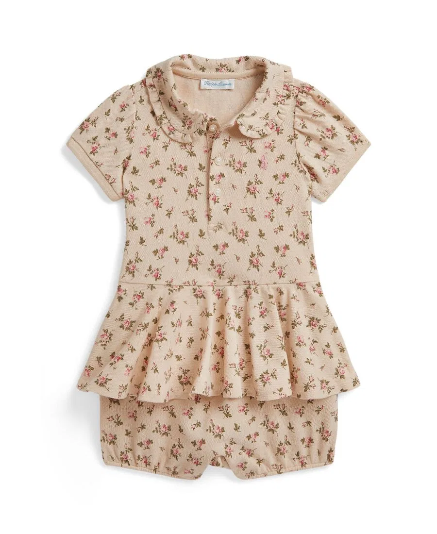 Комбинезон с воланами и цветочным принтом Polo Ralph Lauren, Beatty Floral