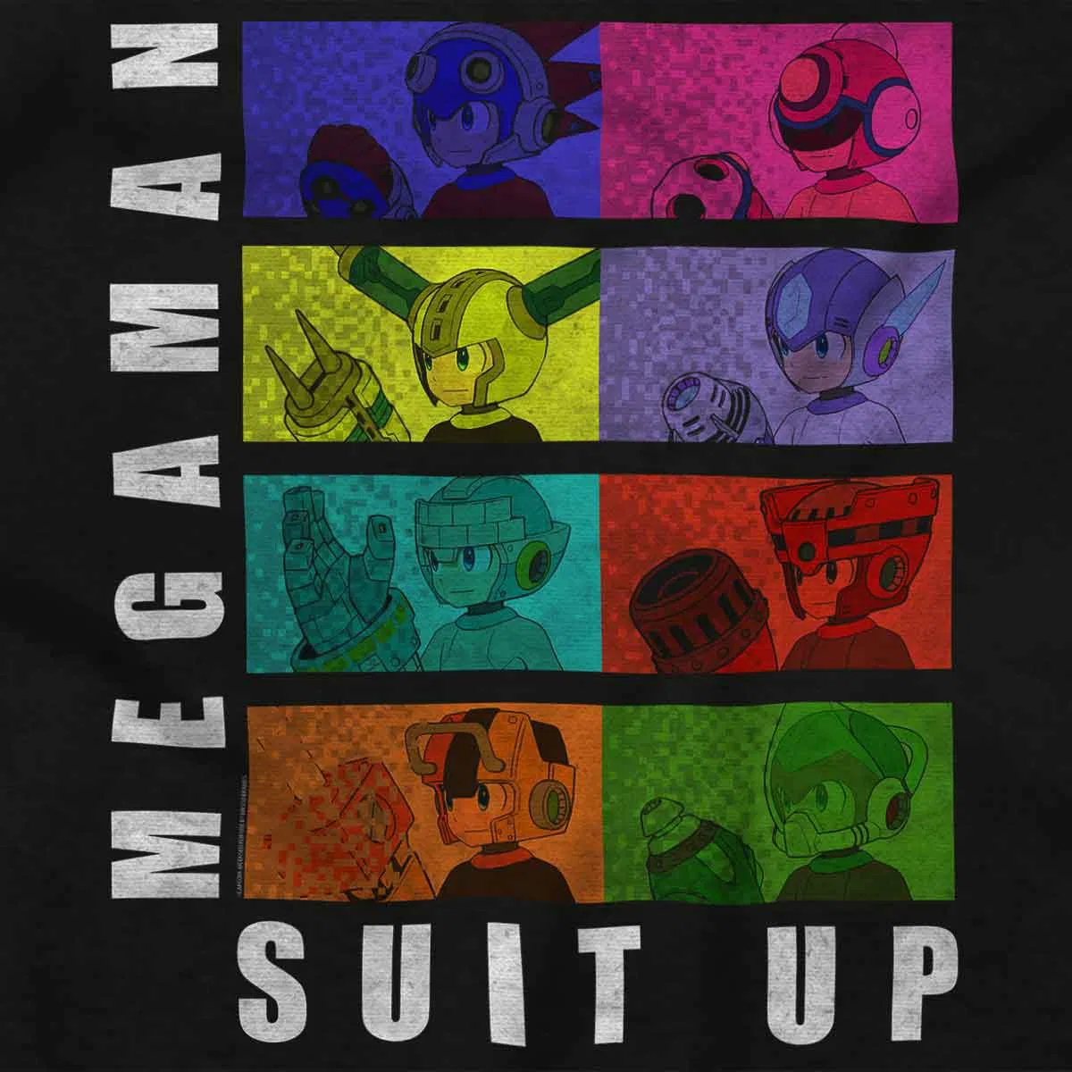 Детский боди-комбинезон с коротким рукавом Mega Man Suit Up Brisco Brands, Black — фото 2