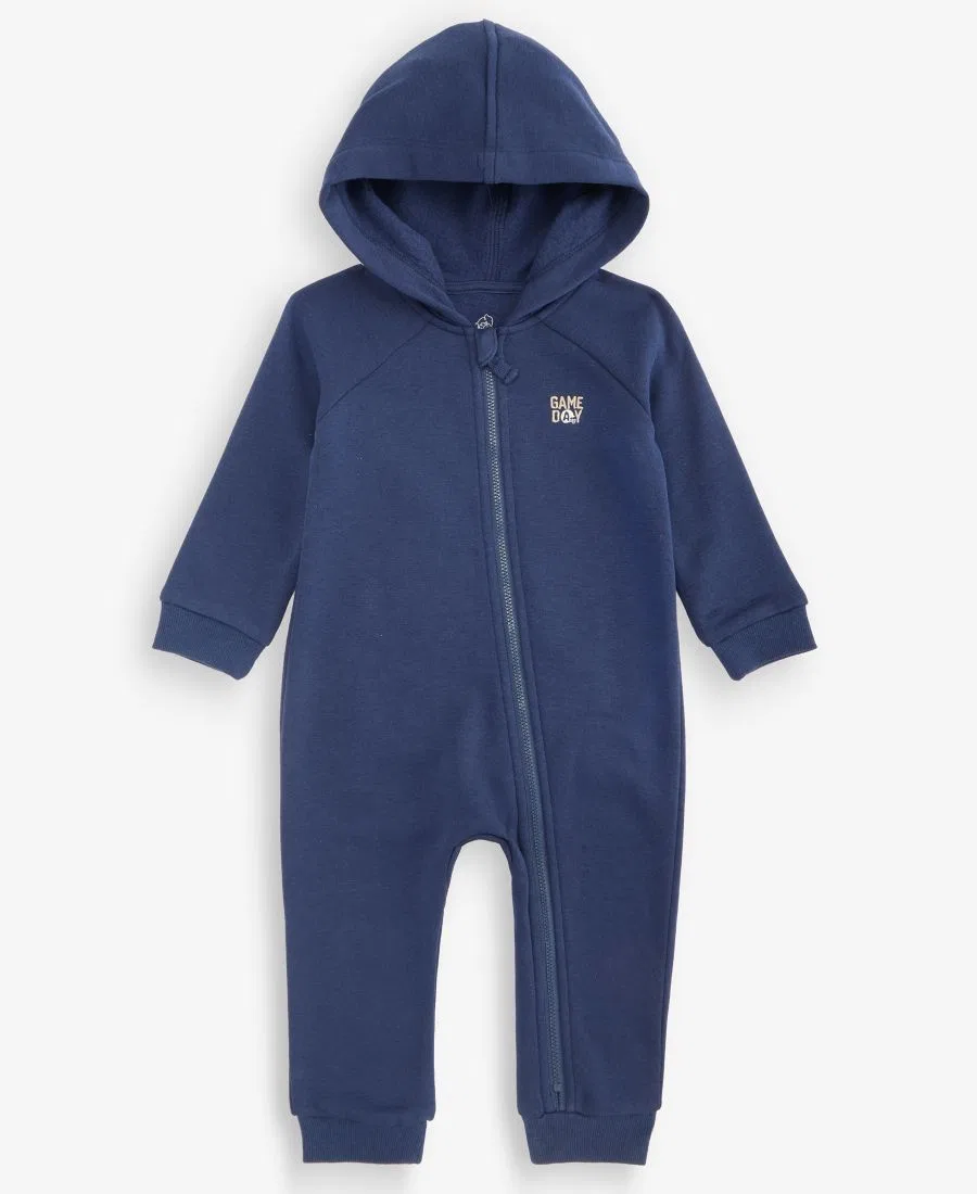 Детский комбинезон с капюшоном и принтом футбольного мяча First Impressions, Navy Nautical