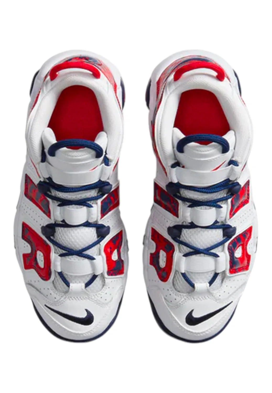 Детские кроссовки для мальчиков с воздушной амортизацией Air More NIKE, White — фото 4