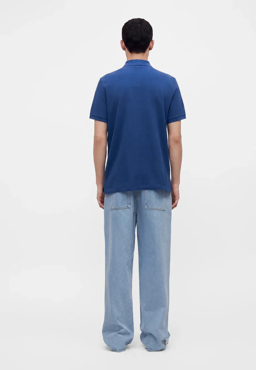 Классическая поло-рубашка из сетчатой ткани с крупным рисунком под пони Polo Ralph Lauren, Blue Yacht/White — фото 3