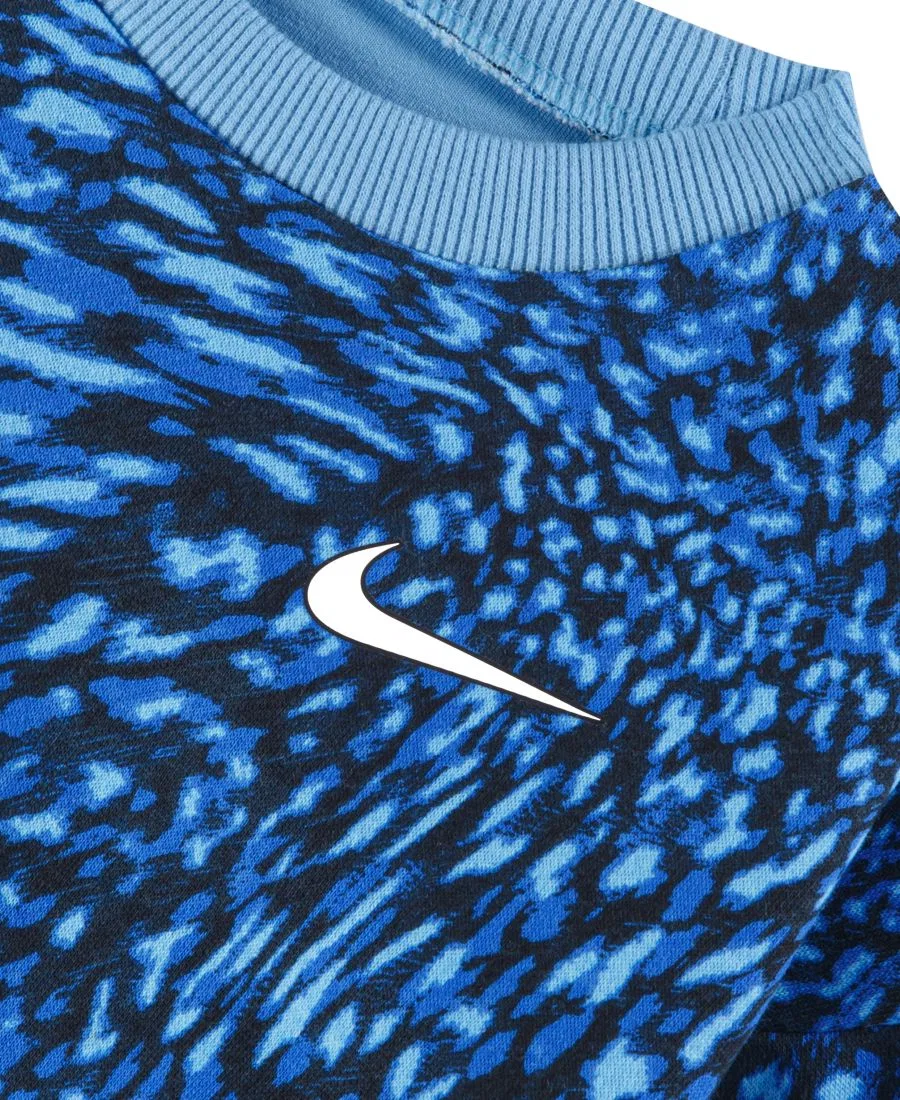 Комплект из топа и юбки-шорт с принтом Nike, Football Blue — фото 3