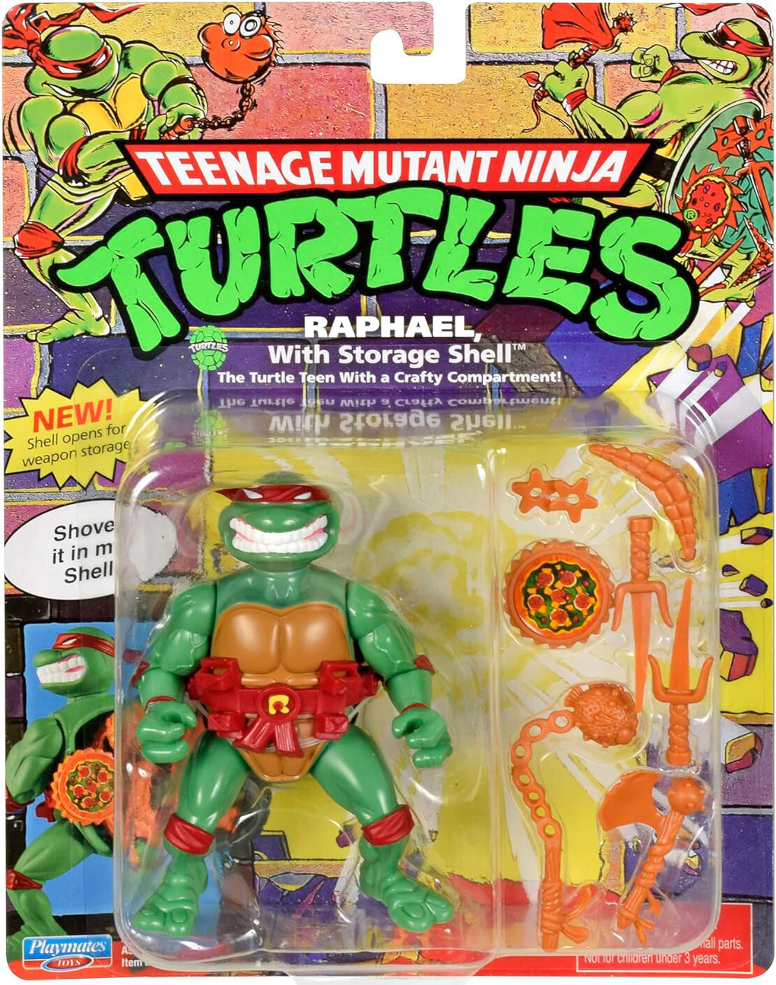 

Фигурка Teenage Mutant Ninja Turtles: Original Classic Storage Shell, Raphael, 10,2 см