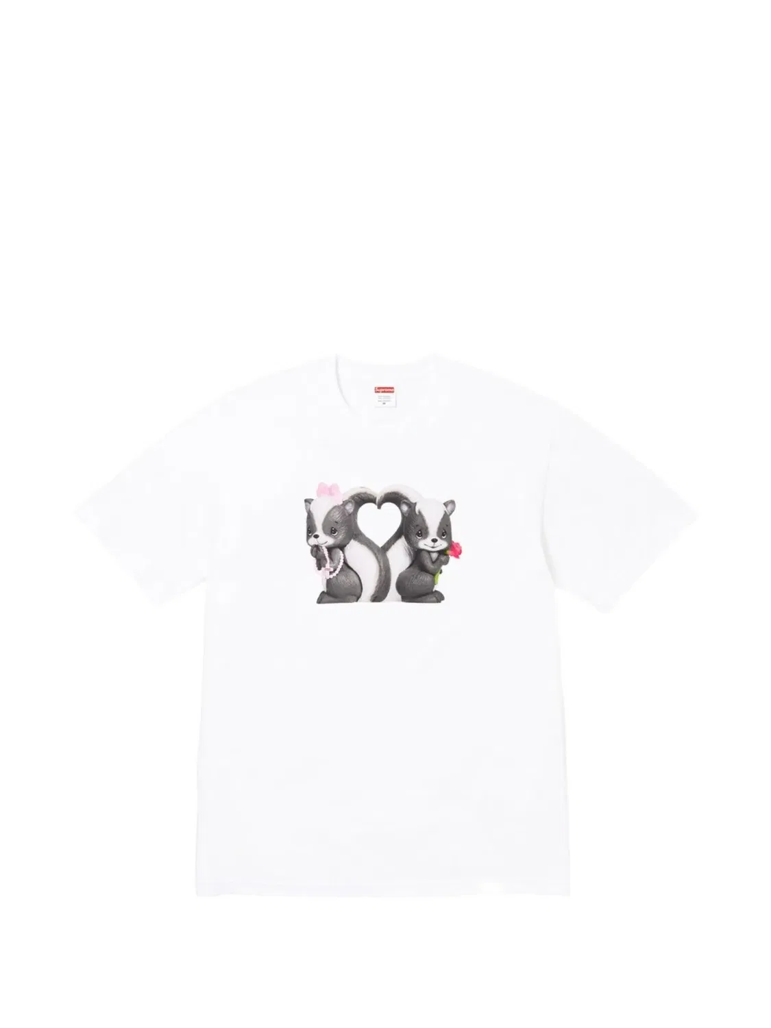 Футболка Skunk с графичным принтом Supreme, белый