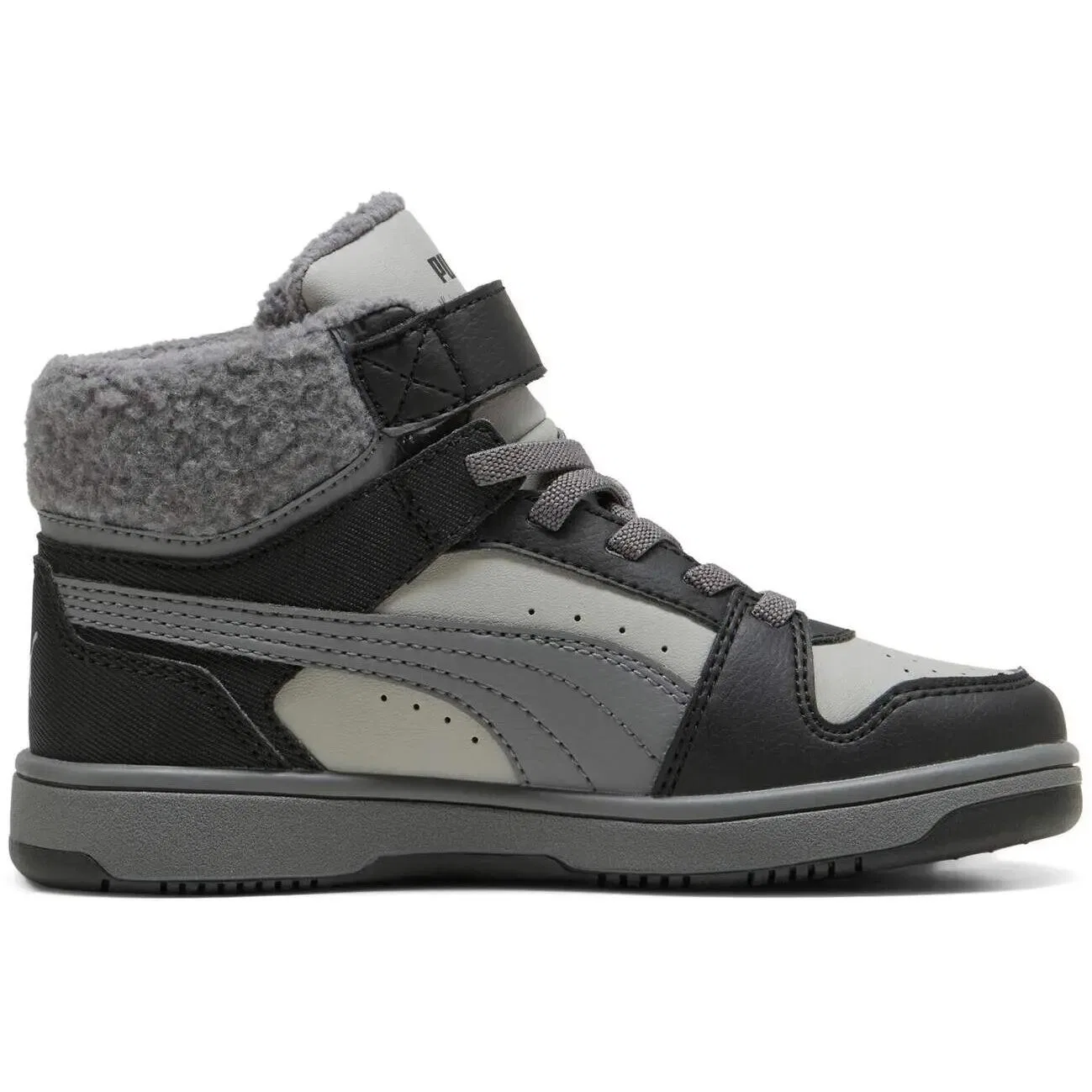 Детские кроссовки Puma Rebound Slam Mid Ps, Schwarz — фото 4