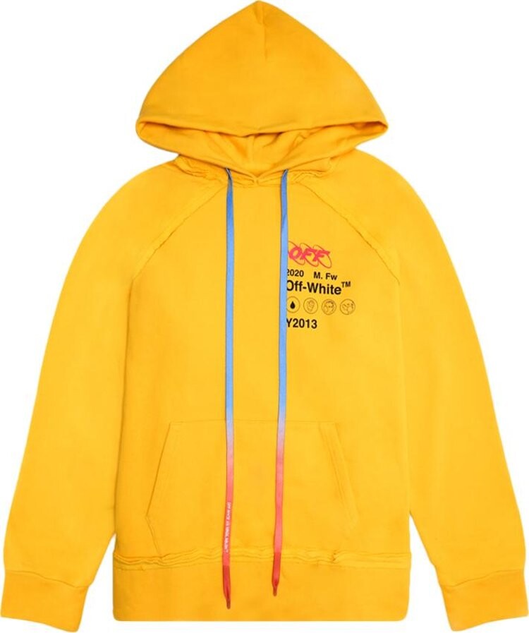 Худи Off-White Industrial Y013 Incomplete Hoodie 'Yellow', желтый — фото 2