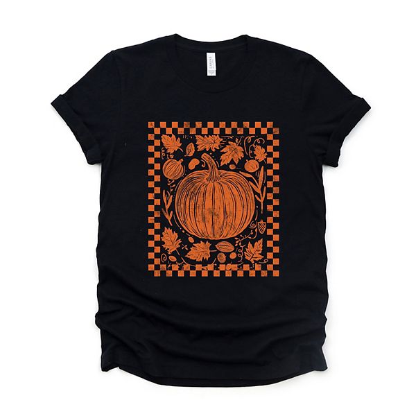 

Футболка с принтом Pumpkin checkered distressed Simply Sage Market, Black